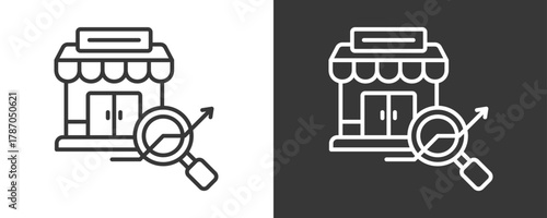 Market Research Icon Set Vector Collection Isolated In Black And White