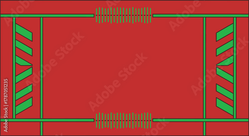 Modern rose quartz background with geometric frame and stripes