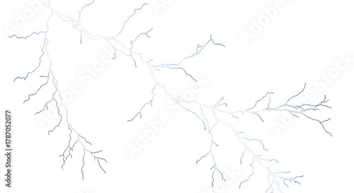 Bright white lightning bolt against black background isolated on white background isolated on transparent background