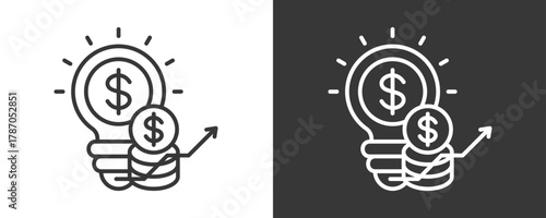 Innovation Icon Set Vector Collection Isolated In Black And White