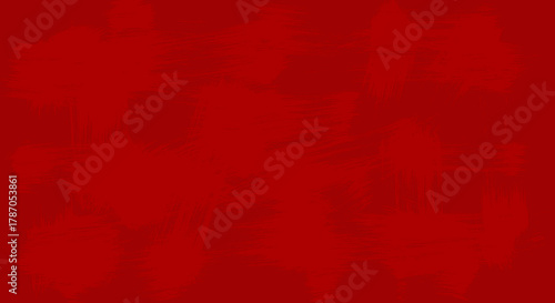 Abstract red brush strokes background texture vector Grungy dark crimson wallpaper pattern for design elements and graphic resources
