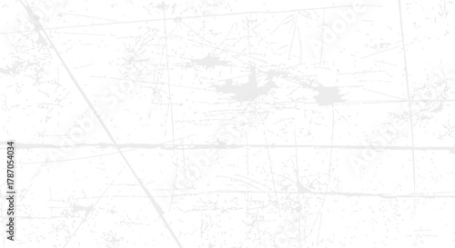 Light Gray Subtle Grunge Distressed Texture Background Vector Overlay