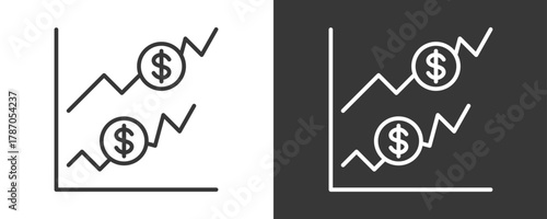 Profitability Icon Set Vector Collection Isolated In Black And White