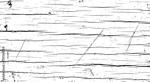 Black and White Vector Grunge Texture Overlay with Horizontal Scratches and Speckles Abstract Distressed Background