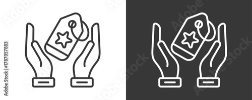 Branding Icon Set Vector Collection Isolated In Black And White