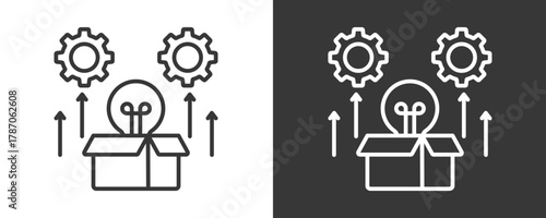 Product Development Icon Set Vector Collection Isolated In Black And White