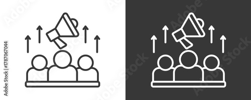 Marketing Icon Set Vector Collection Isolated In Black And White