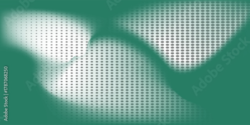 Abstract background Soft green light on dark background