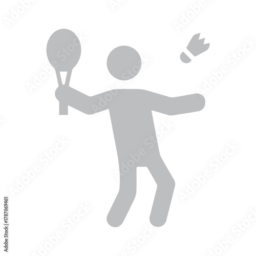 Badminton Player Icon