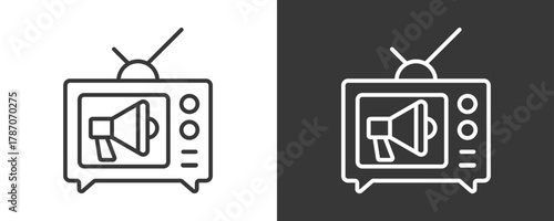 Marketing Icon Set Vector Collection Isolated In Black And White