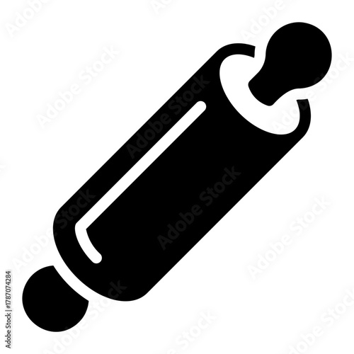rolling pin glyph icon