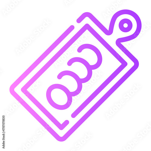 chopping board gradient icon