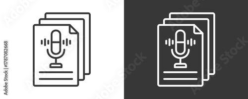 File Icon Set Vector Collection Isolated In Black And White