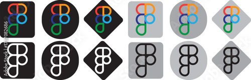 Figma Logo Bundle, Figma App Icon Set Vector, High resolution vector set. High resolution vector set. High resolution vector set