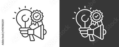 Campaign Icon Set Vector Collection Isolated In Black And White