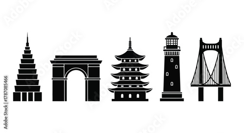 Explore stunning world landmarks featuring iconic architectural designs