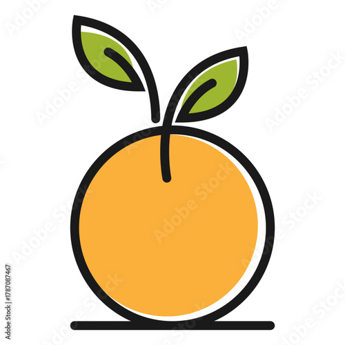 Citrus fruit icon design