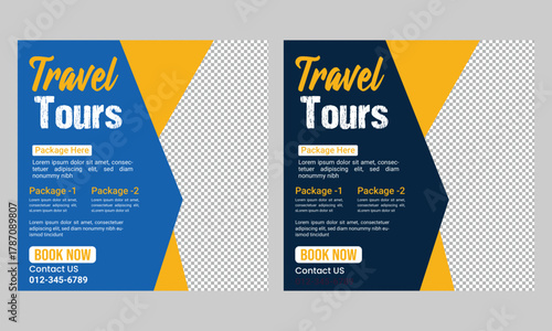 Travel agency social media post template