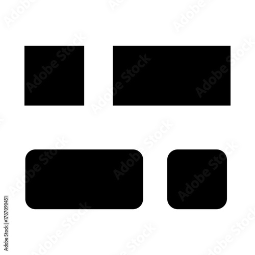 Black glossy square web buttons icons,logo set with blank frames vector design elements
