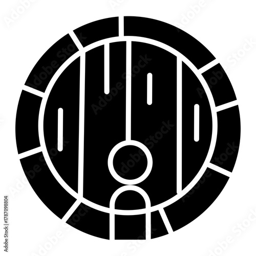 Wooden Wine Barrel Glyph