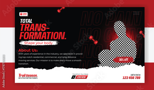 Total transformation for shaping your body with fitness training session