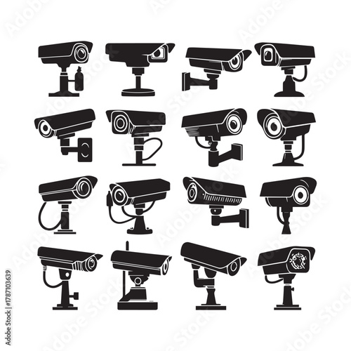 "Security CCTV Illustration Pack for Web and Print Use""Security CCTV Illustration Pack for Web and Print Use"