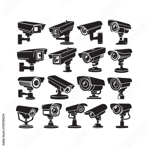 "Security CCTV Illustration Pack for Web and Print Use""Security CCTV Illustration Pack for Web and Print Use"