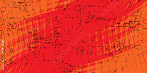 red and orange brush wrap car sticker pattern abstract banner sporty lines red and white color combination grunge brush modern pattern racing motorsport design, Eps 10.