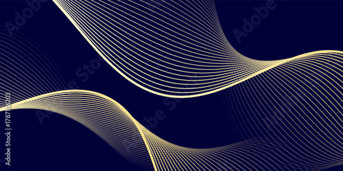 Vector line wave luxury pattern with space for text. Clouds, water modern art. Abstract line texture, elegant japanese fancy background. abstract wavy lines background.