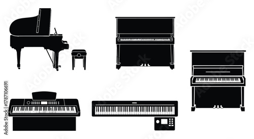 Discover elegant piano designs, perfect for music and design inspiration