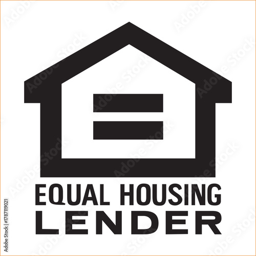 Equal housing lender symbol representing fair lending practices and equality Vector