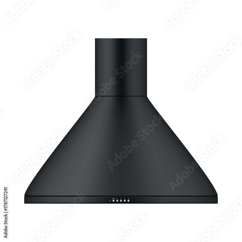Modern black kitchen hood design for efficient cooking and ventilation in contemporary kitchens
