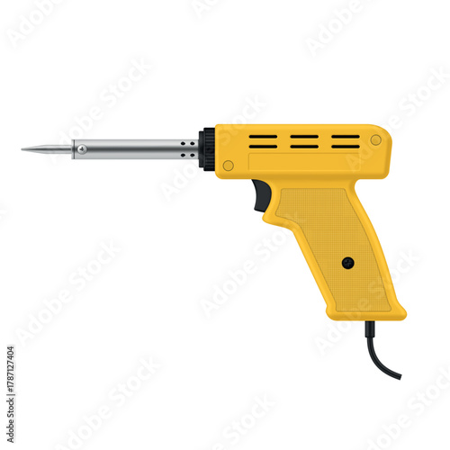 Electric soldering iron with pulse technology for efficient electronic repairs and projects