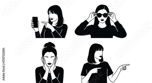 Woman girl female illustration drawing vector art graphic design art