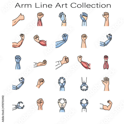 Human Arm Illustration and Anatomy Concept Design