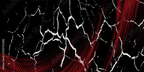 Red black brush stroke pattern car sticker abstract banner sporty lines red black color combination brush stroke pattern grunge motorsport racing design.