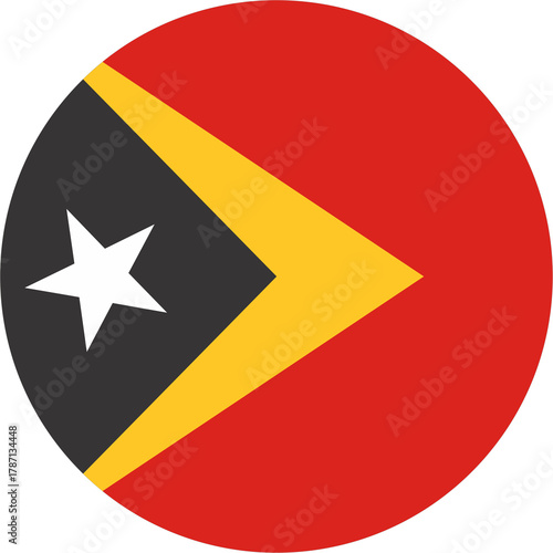 Free Download 
Timor-Leste flag round shape  - GFXLoad