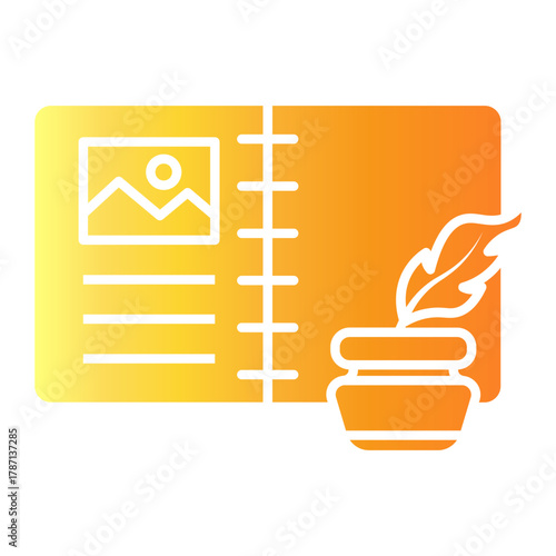 slow travel Gradient icon