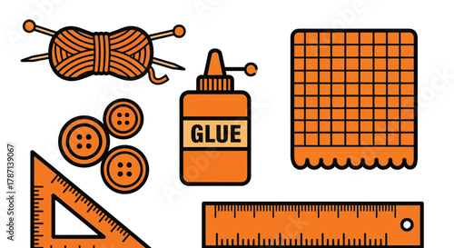 Crafting supplies for DIY projects, hobbies, and creative endeavors.