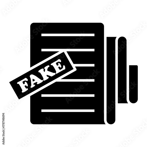fake news Solid icon