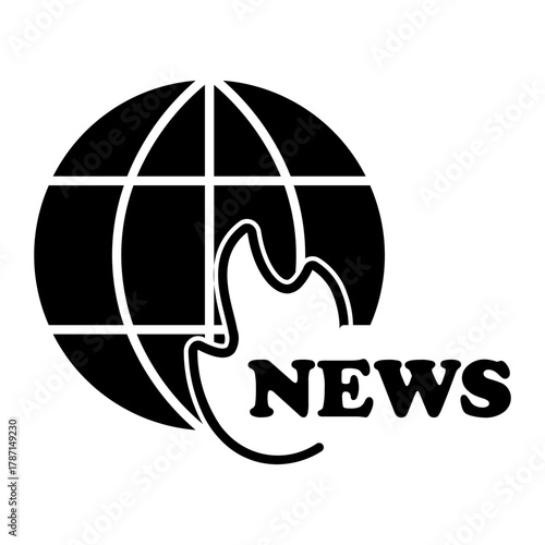 world news Solid icon