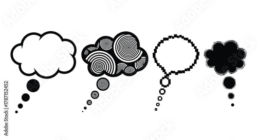 Creative thought bubbles for unique designs and striking presentations