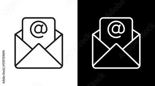 Email  Icon Set Multiple Style Collection