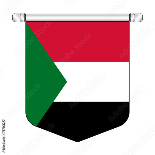 Equatorial Sudan National Banner Symbol Hanging