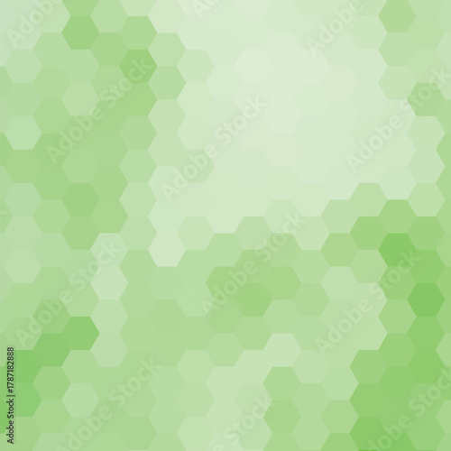 green hexagon background. layout for presentation. eps 10