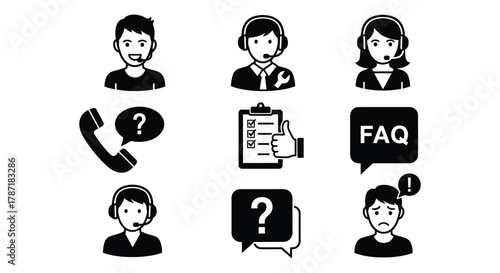 Customer service agents ready to assist with FAQs and technical issues