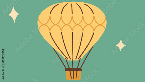 hot air balloon vector