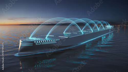 Innovative 5G technology enhances ocean network, connecting vessels seamlessly in IoT ecosystem, creating smarter maritime future