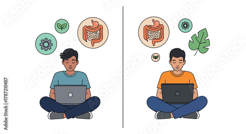 Discover gut health insights with balanced lifestyle and technology use