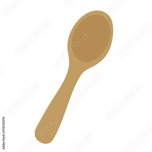 木製のスプーン　イラスト